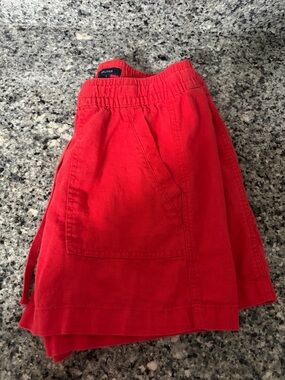 Nautica Bright Red Elastic-Waist shorts